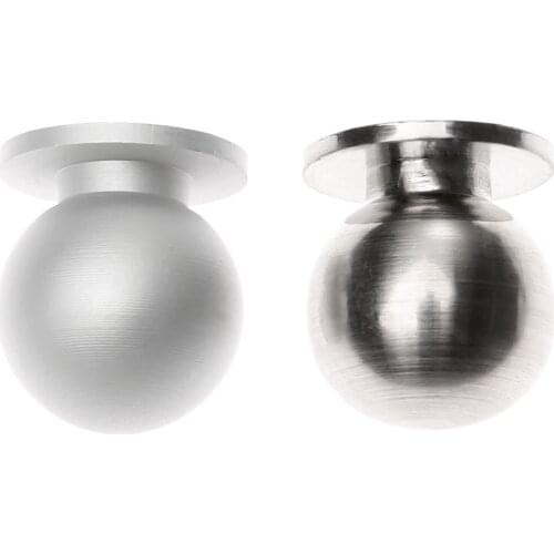 1Pc Aluminium Alloy Simple Round Ball Door Handles Furniture Kitchen Cabinet Knobs Wardrobe Cupboard Dresser Drawer Pulls Handle