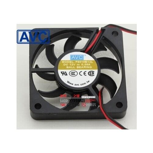 AVC New and original F6010B12L 6010 60mm 12V 0.08A quiet cooling fan 60*60*10mm