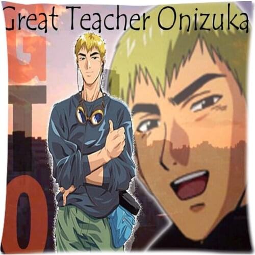 Great Teacher Onizuka Print Pillow Case DIY Pillow Cover Decorative Pillowcase For Sofa Chair Cushion Cover 45x45cm Home Decor