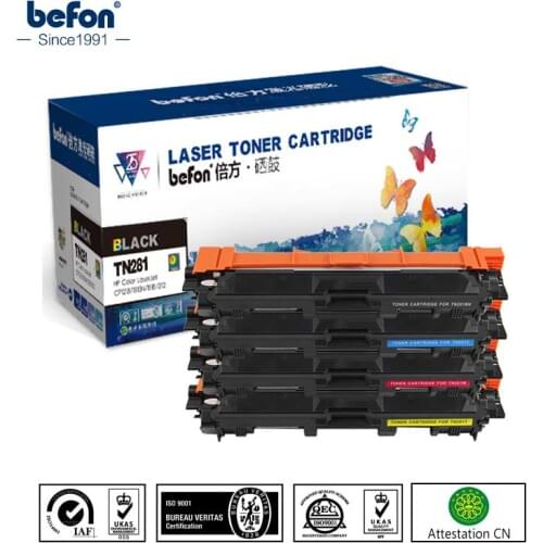 Befon Color toner cartridge TN221 TN241 TN251 TN261 TN281 TN291 Compatible for Brother HL-3140CW 3150CDW 3170 MFC9130CW 9140CDN