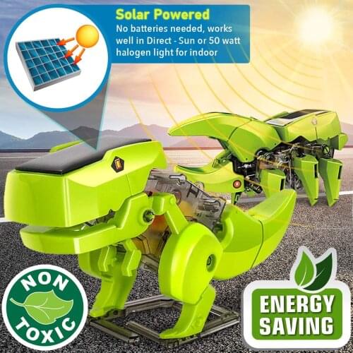Dinonano STEM Solar Robot Toys for Kids - 3 In 1 Building Games Educational Science Coding Engineering Kit for Boys Girls