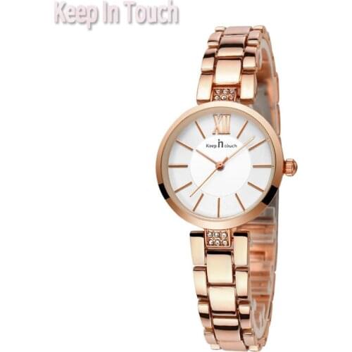 Elegant Small Japan Quartz Watch Lady Stainless Steel Wristwatch Brand Luxury Movement Rose Gold Design Style Watches Wife Gifts