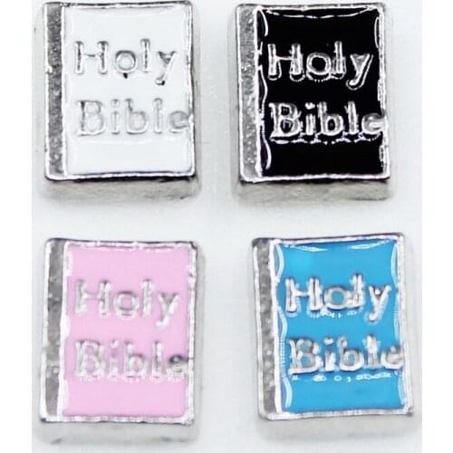 Hot Selling 20pcs/lot Holy Bible Floating Charms Living Glass Memory Lockets Floating Charms DIY Jewelry Accessory