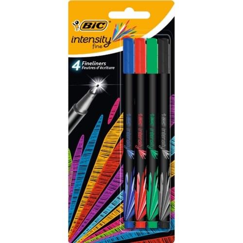 Bic Intensity Fine Point 0.4mm Assorted Colours Classic 4 Multicoloured