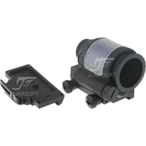 JJ Airsoft SRS Style 1x38 Red Dot with Killflash / Kill Flash(Black/Tan)(Solar cell assisted) & QD / Quick Release Mount AC32002