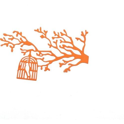 Julyarts Branches Bird Cage Scrapbooking Dies Metal Natal For DIY Scrapbooking Album Engraving Paper Cards Craft Decorative