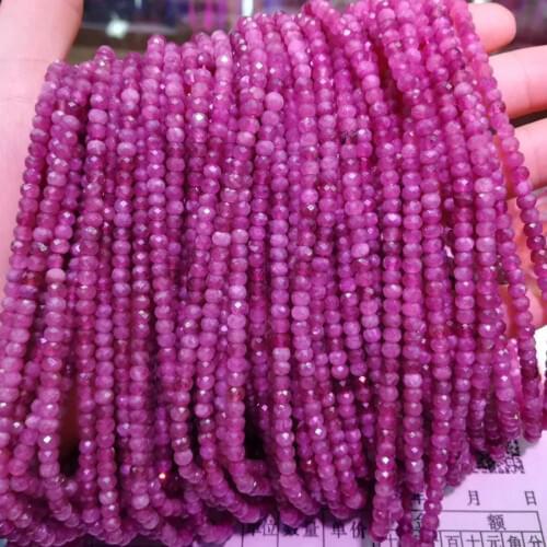 Rondelle tourmaline stone beads natural gemstone beads DIY spacer beads for jewelry making strand 15" wholesale