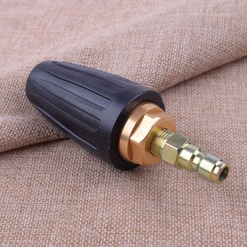LETAOSK High Performance 1/4" Quick Connect Rotating High Power Pressure Washer Turbo Nozzle 3600 PSI 4.0 GPM 250 BAR Black