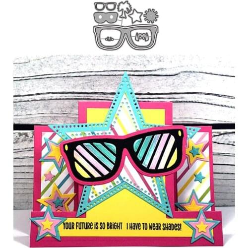 Sunglasses Coconut Metal Cutting Dies Stamps Dies Scrapbooking Mold Cut Childrens Handmade Tools DIY Craft Decoration New 2021