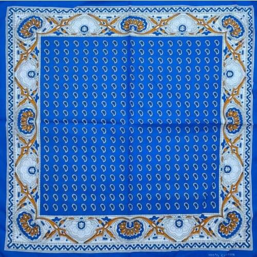 Newest 100% Cotton Hip-hop Bandanas For Male Female Head Scarf Scarves Wristband Vintage Pocket Towel Hot Selling