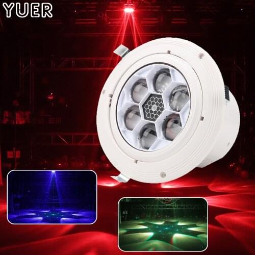 NEW Remote Control 6X10W RGBW LED Beam Light led Bees Eyes Effect Light Disco Light Beam Spot Strobe Laser 4IN1 Stage Par Lamp