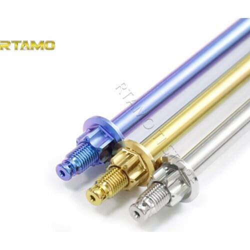 GR5 Titanium Alloy Front Wheel Axle Spindle with 2pcs Nuts M10X280mmX1.25P Fits Yamaha Nmax155