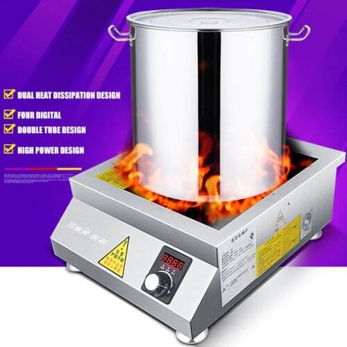 Commercial Induction Cooker 6kw Flat High Power Soup Boiled Noodle Cooking Machine Canteen Industrial Electric Cooker WM301
