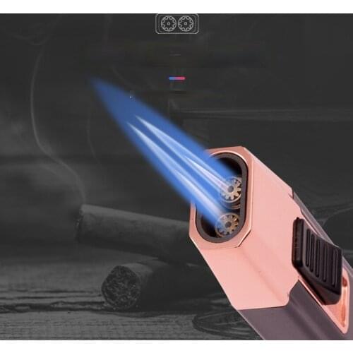 Knife Handle Appearance Spray Gun Metal Straight Into The Lighter Moxibustion Cigar Charcoal Barbecue Inflatable Welding Torch