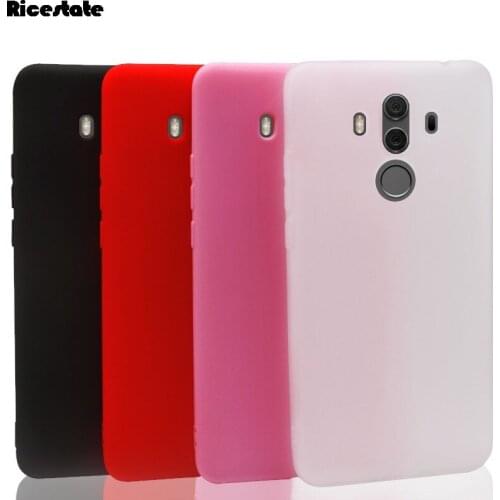 For Huawei Mate 9 10 20 30 series Silicone Back Cover Huawei Mate 9 10 20 30 lite Mate 30 Pro Matte Soft Case