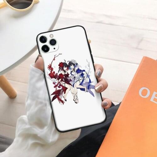 Seele honkai impact anime manga silicone Phone Case FOR iPhone Se 6 6s 7 8 Plus X Xr Xs 11 12 Mini Pro Max Glass Cover Shell