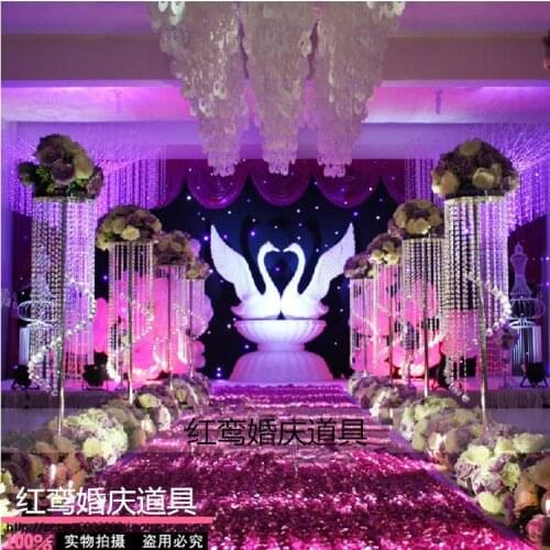 Wedding Crystal pillars Crystal Centerpiece for party Wedding Props 8pcs/lot