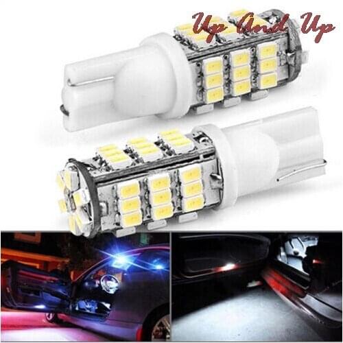 LED White Light Car Signal Light Bulb Lamp Car Tail Lamp 2PCS W5W 194 464 42 SMD 1206