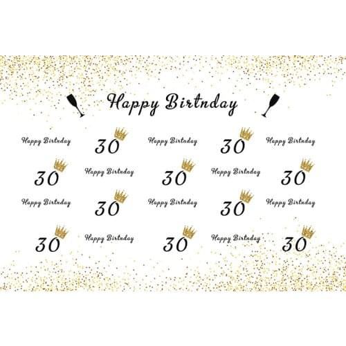 30 year Birthday backgrounds for Photo vinyl adult portrait photography backdrops for photographic studio background props G-988