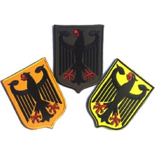 Embroidery Patches Armband Loop And Hook German Eagle Shield Patches