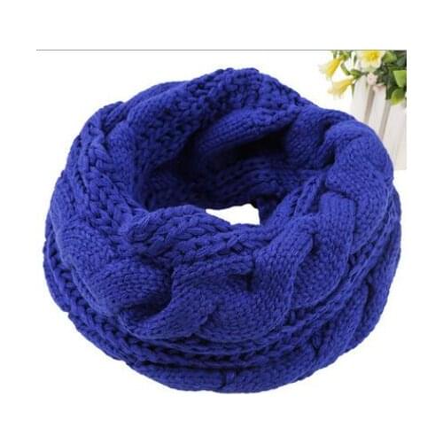 Womens mens scarf knitted thicken padded collar Hedging bib scarf