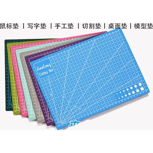 1Pc A4 Colorful Grid Lines Cutting Mat Craft Card Fabric Leather Paper Board 30*22cm