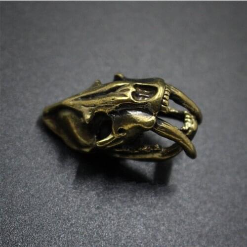 1PC Dinosaur Tyrannosaurus Brass Screw Buckle Leather Belt Bracelet Bag Wallet EDC DIY Decorative Accessories Buckle Pendant