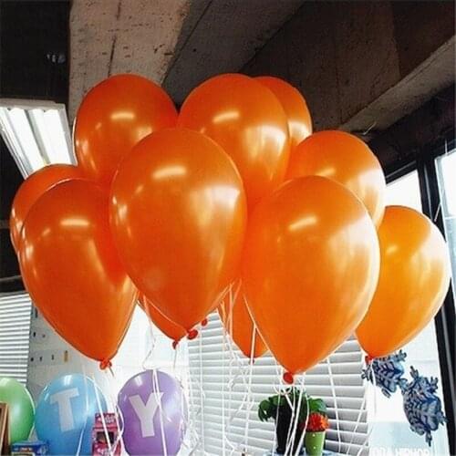 10/12Inch Orange Black Latex Balloons Air Balls Inflatable Halloween Wedding Party Decoration Birthday Kid Baby Shower Toys
