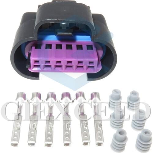 2 Sets 6 Pin Waterproof Car Plug Automotive Female Cable Wiring Harness Socket