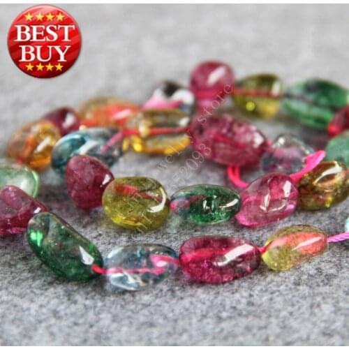 T8207 8-20mm Irregular Multicolor Tourmaline chalcedony Beads! Shitou Fit For Making Bracelet&Necklace DIY Jewelry wholesale