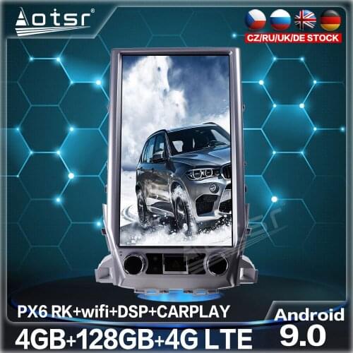 128GB Tesla Big Screen For Toyota Land Cruiser LC200 2016+ Car Radio Tape Recorder Multimedia Player Android 9.0 GPS Navigation