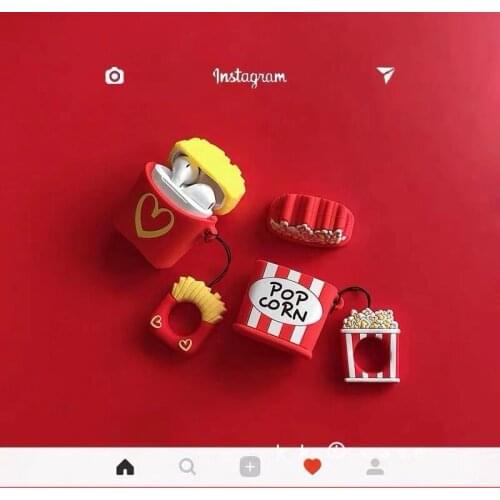 Case For AirPods 2 Bluetooth Wireless Earphone Case Cartoon Charging Box Case For Apple Airpods Air pod Protect Cover With Hooks