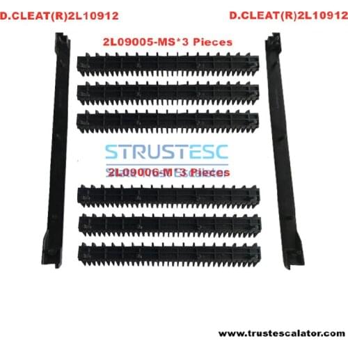 D.CLEAT(R)2L10912 D.CLEAT(L)2L10912 2L09005-MS 2L09006-M Black Escalator Demarcation Use for Sigma L1000mm Step 1 Pack=5 Pieces