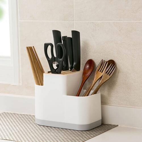 Kitchen Knife Holder Knife Block Stand Tableware Organizer Chopsticks Forks Holder Storage Box Container Kitchen Storage Rack