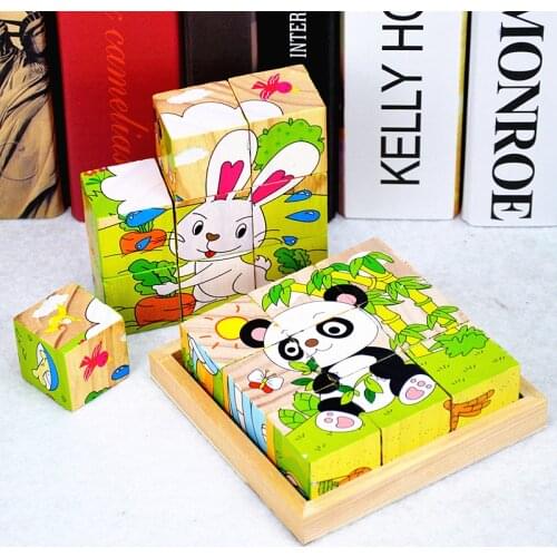 Kids Montessori Toys Montessori Educational Wooden Toys Sensory Montessori Materials Scratchable Latex Puzzles juguetes madera