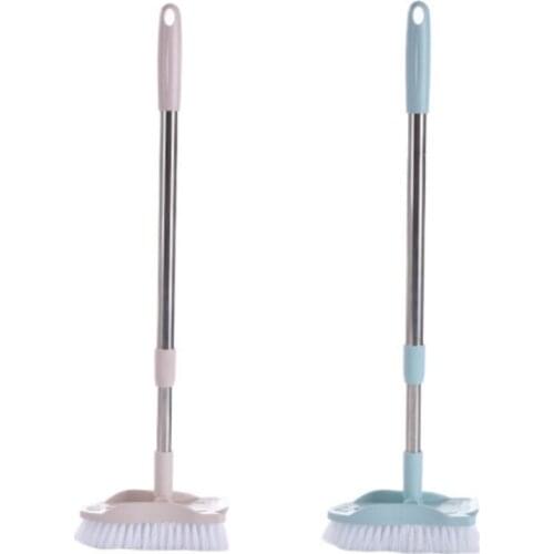 Long Handle Telescopic Bristle Cleaning Brush Detachable Floor Brushes Home Tool L4MB