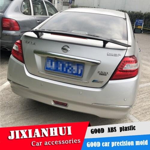For Altima Spoiler 2008-2019 Nissan Altima TF High Quality Spoiler ABS Material Car Rear Wing Primer Color Rear Spoiler