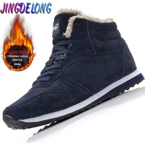 Unisex Winter Mens Boots Warm Fur Men Snow Boots Fashion Women Ankle Boots Winter Keep Warm Men Shoes Fashion Zapatos De Hombre