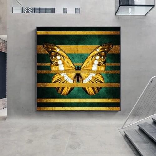 Beautiful Bright Insect Butterfly Oil Painting on Canvas Wall Art Posters Prints Wall Picture for Living Room Home Cuadros Decor