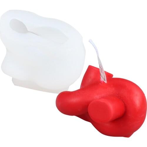 Creativy DIY Handmake Home Decoration Wool Knot Shape Silicone Soap Mould Candle Mold