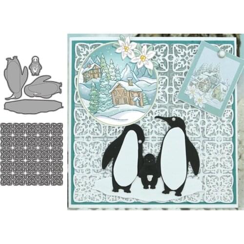 Penguin Metal Cutting Dies for Scrapbooking Handmade Tools Mold Cut Stencil New 2021 DIY Card Make Mould Model Craft Decoration