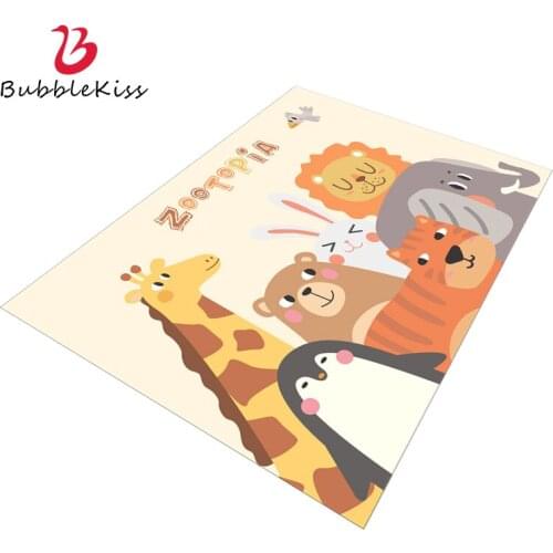 Bubble Kiss Cartoon Cute Carpets for Kids Room Home Living Room Decor Imitation Cashmere RugThree Fabrics Baby Crawling Mat 2021