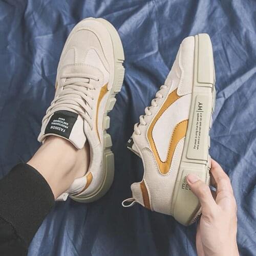 2021 New Arrival Mens Shoes Fashion Tide White Shoes Breathable Non-slip Wild Casual Shoes Men Outdoor Sports Shoes