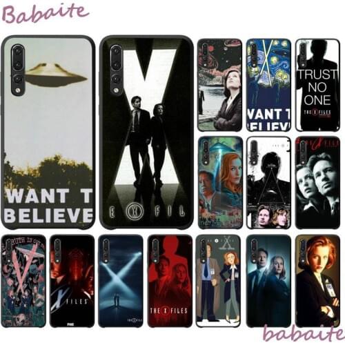 Babaite X-files I want to believe Black Soft Shell Phone Cover for Huawei Y6 7 2019 MATE 10 LITE PRO 9 20 X Pro 20 lite Coque