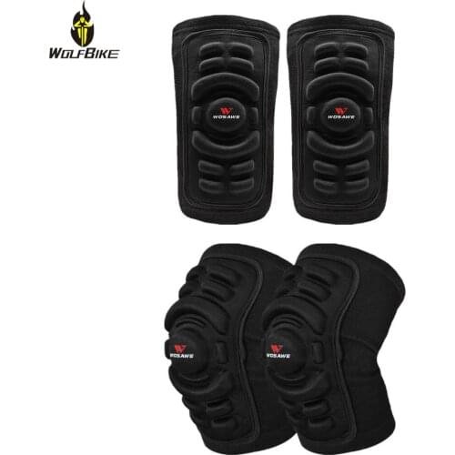 Wolfbike Gel Protection Elbow Knee Pads Protector Roller Skateboard MTB Bike Riding Volleyball Ski Snowboard Knee Brace Support