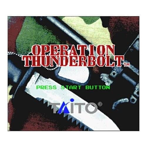 Operation Thunderbolt 16 bit Big Gray Game Card For NTSC Game Player Drop Shipping
