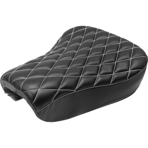 Motorcycle Diamond Driver Front Leather Pillow Solo Seat Cushion for Harley Sportster Forty Eight XL1200 883 72 48