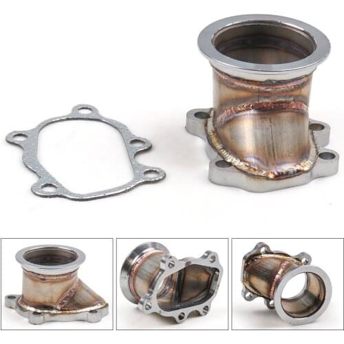 Turbo Down Pipe Adapter 63mm V-band Clamp Flange For T25 T28 GT25 GT28 To 2.5" TT102142