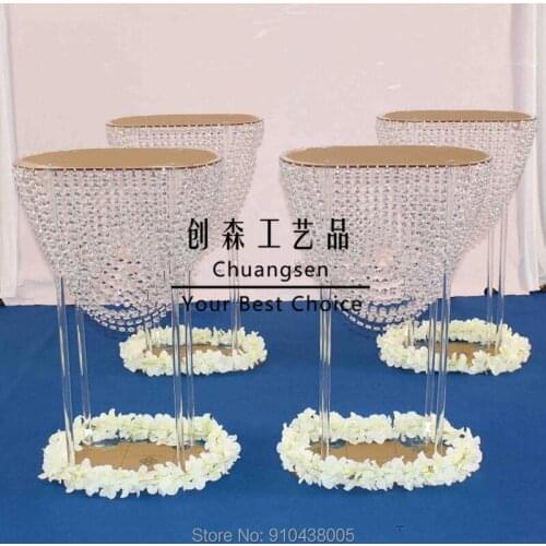 Crystal cake table wedding decoration flower holder,party cake stand wedding centerpiece,wedding deco cake holder birthday deco