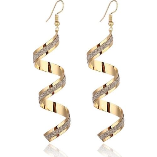 HOT Fashion korean earrings for women scrub wild helix geometric earrings tassel earrings